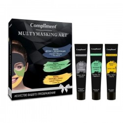 Подарочный набор Compliment Мультимаскинг Арт №1540 маска для лица + маска для лица + маска для лица 50 мл + 50 мл + 50 мл