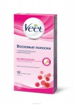 Восковые полоски для депиляции+салфетки, Veet (Вит) 12+2 шт для нормальной кожи