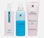 Набор подарочный для волос Паше №03, Adricoco (Адрикоко) 250 мл + 250 мл + 250 мл шелк и блеск шампунь + маска-филлер + спрей для легкого расчесывания