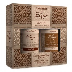 Набор подарочный Compliment Эликсир № 1014 Сандал шампунь-эликсир + бальзам для волос 320 мл + 320 мл