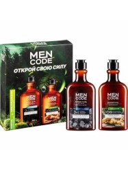 Набор подарочный Men code Открой свою силу крем-гель для душа 3в1 дип клининг + шампунь для волос мен нейче 300 мл + 300 мл