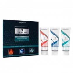 Набор подарочный Compliment 3 Элементс №1390 шампунь для волос + гель для душа + гель после бритья 80 мл + 80 мл + 80 мл