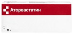 Аторвастатин, таблетки покрытые пленочной оболочкой 10 мг 40 шт