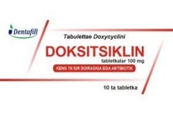 Доксициклин табл. 100 мг 10 шт.
