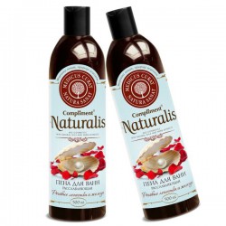 Пена для ванн Compliment Naturalis расслабляющая розовые лепестки и жемчуг 500 мл