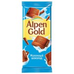 Шоколад, Alpen Gold (Альпен гольд) 90 г молочный