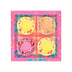 Набор шипучей соли для ванн Laboratory Katrin Джаст донатс 4 вида аромата пончиков два медовых + имбирный + карамельный