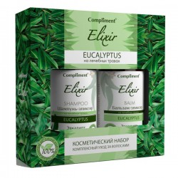 Набор подарочный Compliment Эликсир № 1015 Эвкалипт шампунь-эликсир + бальзам для волос 320 мл + 320 мл
