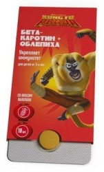 Кунг-фу панда бета-каротин + облепиха 10 шт. табл.