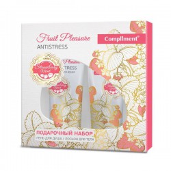 Набор подарочный Compliment Фрут Плэже №1140 антистресс гель для душа + лосьон для тела 200 мл +200 мл