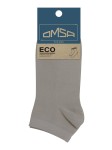 Носки мужские, Omsa (Омса) р. 39-41 (25-27) ECO 402 Эко укороченные grigio chiaro светло-серый