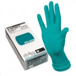 Перчатки смотровые нитриловые нестерильные, р. m 1 шт арт. XN-809 Мануал текстурированные неопудренные пара насыщенный сине-зеленый 2400001858309