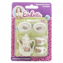 Набор игрушек EstaBella Чай вдвоем керамическая посудка