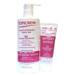 Набор, Topicrem (Топикрем) 500 мл + 75 мл бальзам ДА липидовосстанавливающий + гель ДА ультра риш очищающий