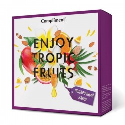Набор подарочный Compliment Инжой Тропик Фрутс №1400 гель для душа 200 мл + гоммаж для лица 80 мл