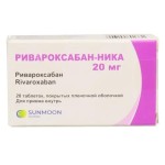 Ривароксабан-Ника, таблетки покрытые оболочкой пленочной 20 мг 28 шт