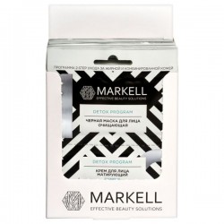 Набор Markell Программа 2-Стип детокс для жирной и комбинированной кожи маска + крем 7 мл + 4 мл
