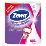 Полотенца бумажные, Zewa (Зева) 2 шт кухонные двухслойные Премиум Декор