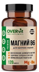 Магний + В6 OVERvit БАД 120 шт. капс.