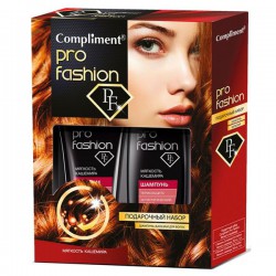 Набор подарочный Compliment №970 Про Фэшн Мягкость кашемира шампунь + бальзам для поврежденных и непослушных волос 250 мл + 200 мл