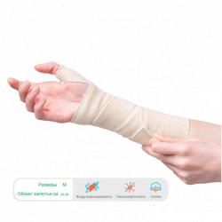 Повязка для фиксации лучезапястного сустава Elastikum с петлей для большого пальца эластичная р. M 1 шт.