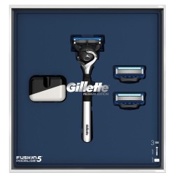 Набор подарочный Gillette станок для бритья Фьюжн ПроГлайд с 2 сменными кассетами + подставка