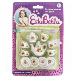 Набор игрушек EstaBella Керамическая посудка для чая