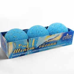 Набор шипучей соли для ванн Laboratory Katrin Шепот океана (3 шарика по 60 г)