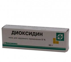 Диоксидин мазь 5% 30 г 1 шт.