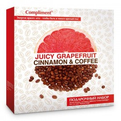 Набор подарочный Compliment Грейпфрут + Кофе №1019 гель для душа + пиллинг-гоммаж 200 мл + 200 мл