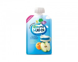 Пюре Фрутоняня яблоко абрикос сливки сахар 90 г