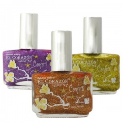 Лак для ногтей El Corazon Конфетти нэйл полиш фактурный 16 мл 511a
