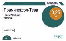 Прамипексол-Тева табл. 0.25 мг 30 шт.