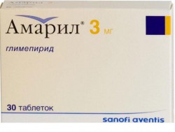 Амарил табл. 3 мг 30 шт.