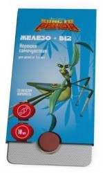 Кунг-фу панда железо + В12 10 шт. табл.