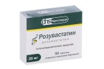 Розувастатин, таблетки покрытые пленочной оболочкой 20 мг 30 шт