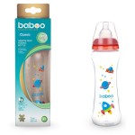 Бутылочка, Baboo (Бабу) 330 мл арт. 3-008 Спейс с силиконовой соской и узким горлышком с 3 мес