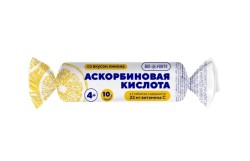 Аскорбиновая кислота Солнышко BioForte 10 шт. табл. 3 г