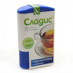 Заменитель сахара табл. 300 шт. Сладис дозатор